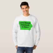 T-shirt Lyme-bewustzijn in Iowa (Voorkant volledig)