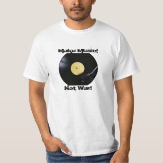 T-Shirt: Maak muziek! Geen oorlog! T-shirt