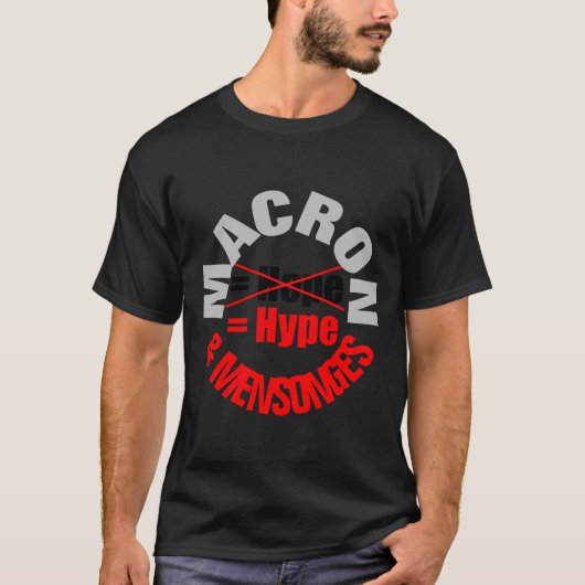 T-shirt MACRON Hype MENSONGES T-shirt (Voorkant)