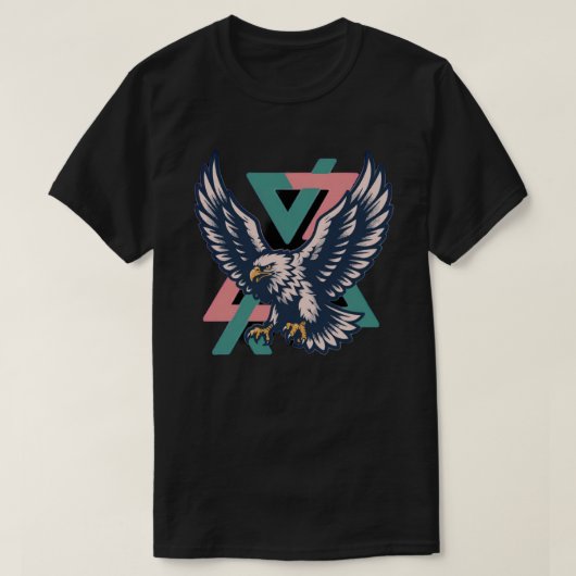 T-shirt Majestic Eagle Geometrisch (Design voorkant)
