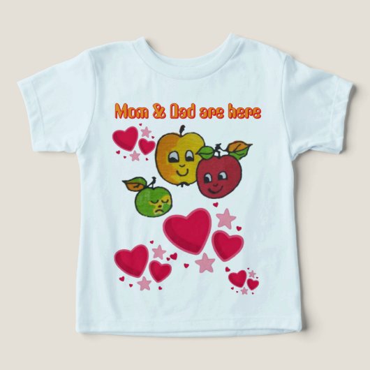 T-shirt mama en papa (Design voorkant)