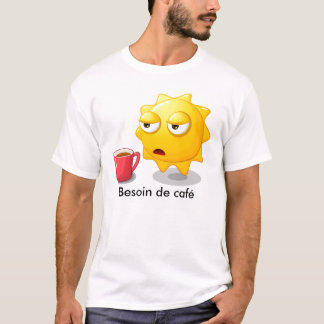 T-shirt man die koffie nodig heeft