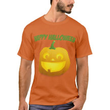 T-shirt man Jack-o'-Lantern Happy Halloween