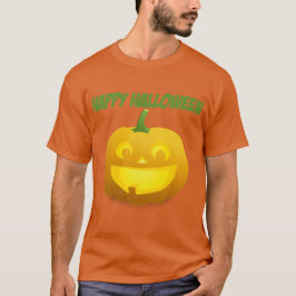 T-shirt man Jack-o'-Lantern Happy Halloween
