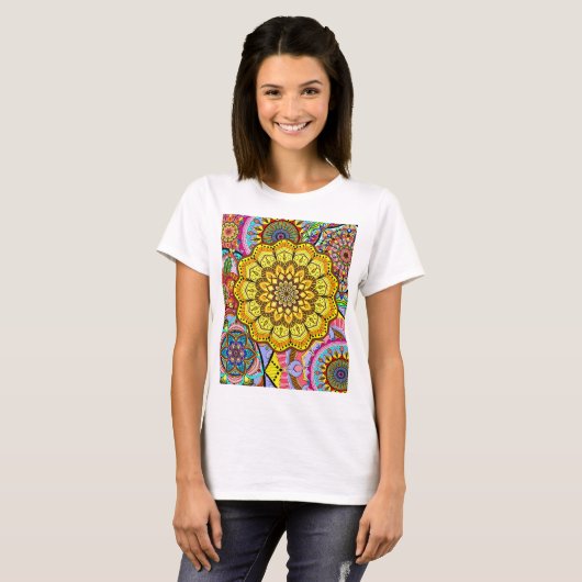 T-Shirt Mandala design (Voorkant volledig)