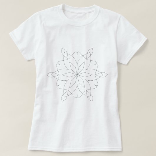 T-shirt - Mandala naar kleur (Design voorkant)