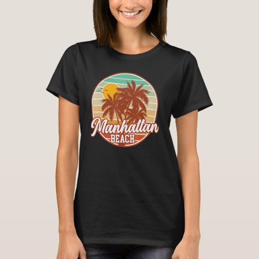 T-shirt Manhattan Beach Californië (Voorkant)