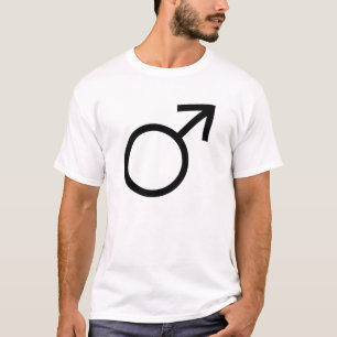 T-shirt Mannelijke symbolen