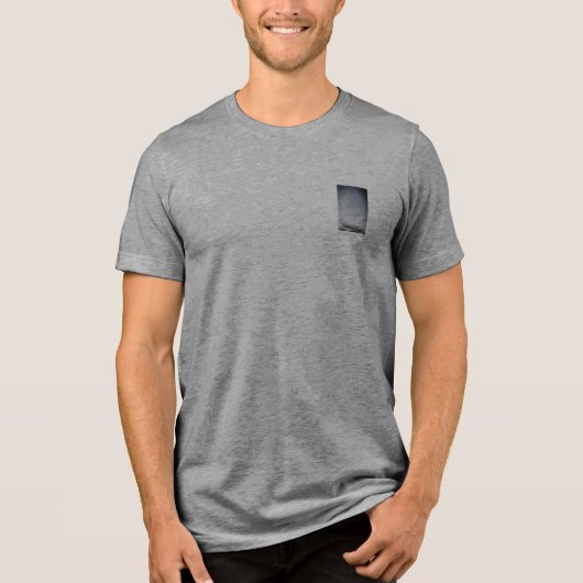 T SHIRT MANNEN BELLA TRI BLEND COOL ECO STIJL (Voorkant)