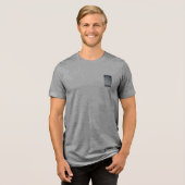 T SHIRT MANNEN BELLA TRI BLEND COOL ECO STIJL (Voorkant volledig)
