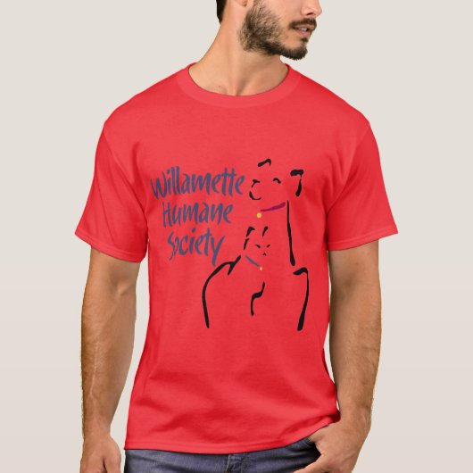 T-shirt mannen (geen achterdecaal) (Voorkant)