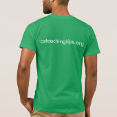 T-shirt mannen - groen (Achterkant)