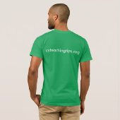 T-shirt mannen - groen (Achterkant volledig)
