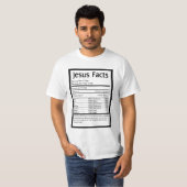 T-shirt MANNEN JESUS FACTS (Voorkant volledig)