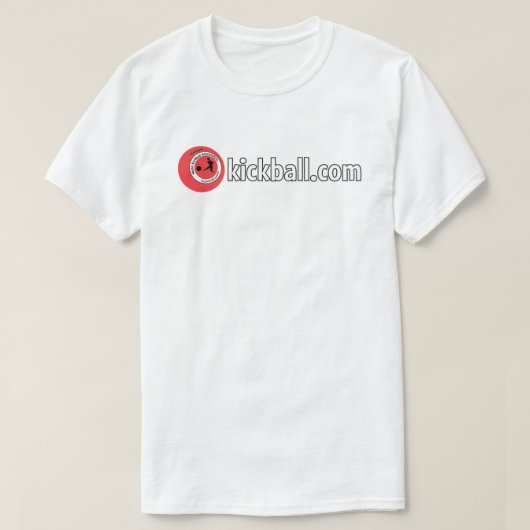 T-shirt mannen - Kickball.com Wordmark (Design voorkant)