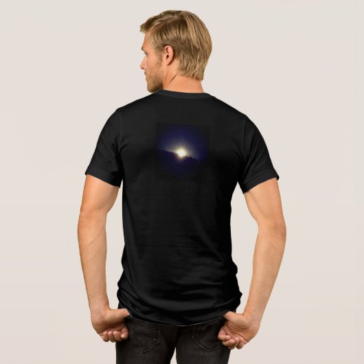 t SHIRT MANNEN MOON ONTWERPSTIJL (Achterkant volledig)