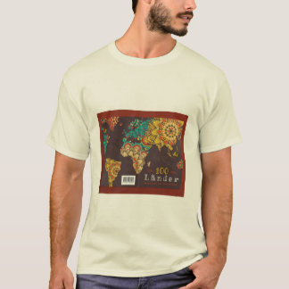 T-SHIRT MANNEN NIEUW FANCY, WERELDKAART DESIGN