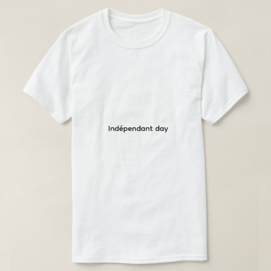 T-shirt mannen onafhankelijkheidsdag (Design voorkant)