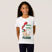 T-shirt-Maroc-ondersteuning-Palestina T-shirt (Voorkant volledig)