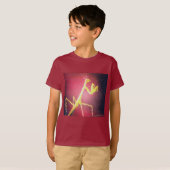 T-Shirt - Maroon Mantis Tile Mosiac (Voorkant volledig)