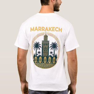 T-shirt Marrakech Marokko – illustratie op de acht