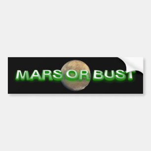 T-SHIRT Mars of Bust Bumpersticker