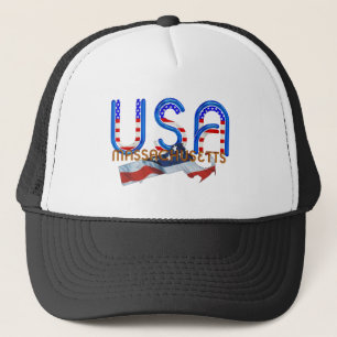 T-SHIRT Massachusetts Patriot Trucker Pet