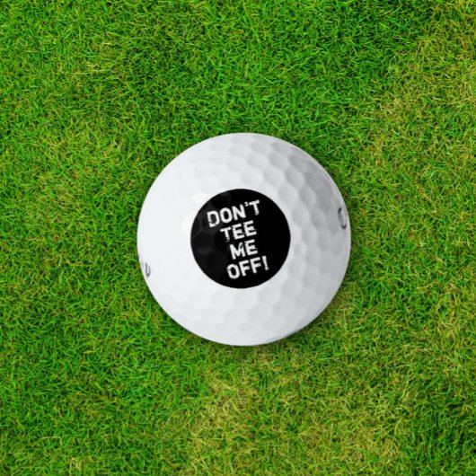 T-shirt me niet af! Funny Golf Humor Typografie Golfballen