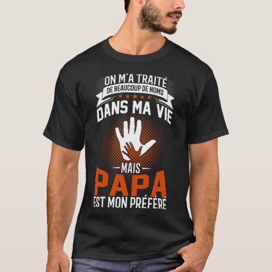 t-shirt meilleur papa du monde (Voorkant)