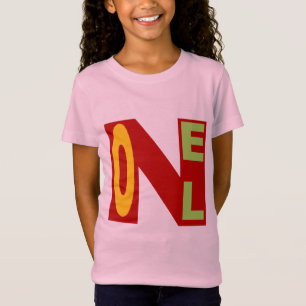T-shirt meisje roze fijne jersey NOEL DESIGN