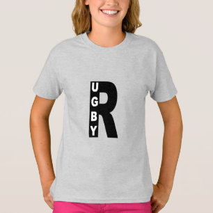 T-shirt, meisjes DESIGN RUGBY T-shirt