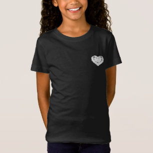 T-Shirt Meisjes hart stijl ontwerp