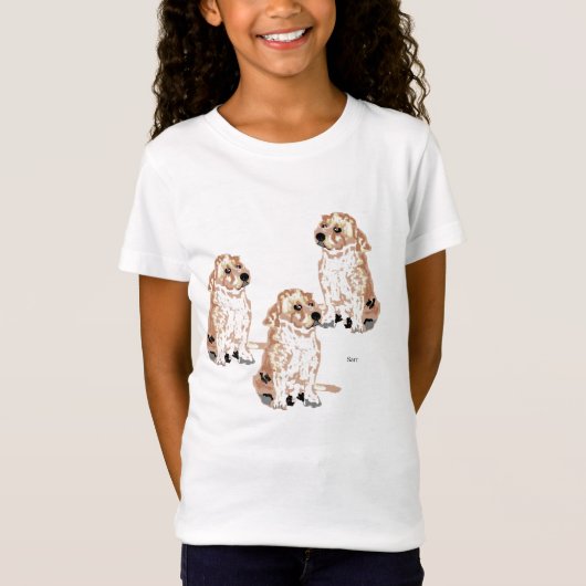 T-Shirt: Meisjes Labrador Retriever T-shirt (Voorkant)