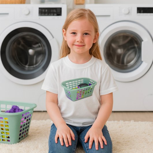 T-Shirt Meisjes Wasmand