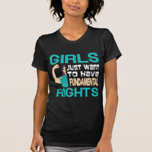 T-shirt 'Meisjes willen alleen maar fundamentele r
