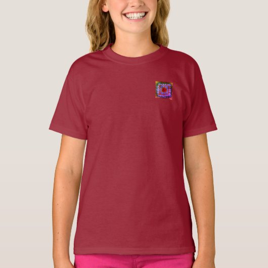 T-shirt meisjesstijl en ontwerp (Voorkant)