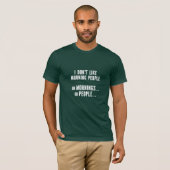 T-Shirt Men - I Don't Like Morning People (Voorkant volledig)