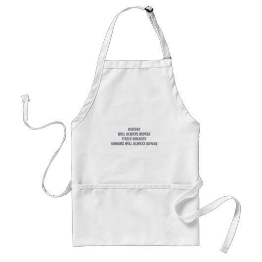 T-SHIRT mensen altijd menselijk Standaard Schort (Voorkant)