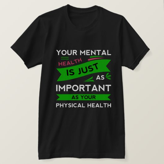 T Shirt-Mental Health Awareness T Shirt (Design voorkant)