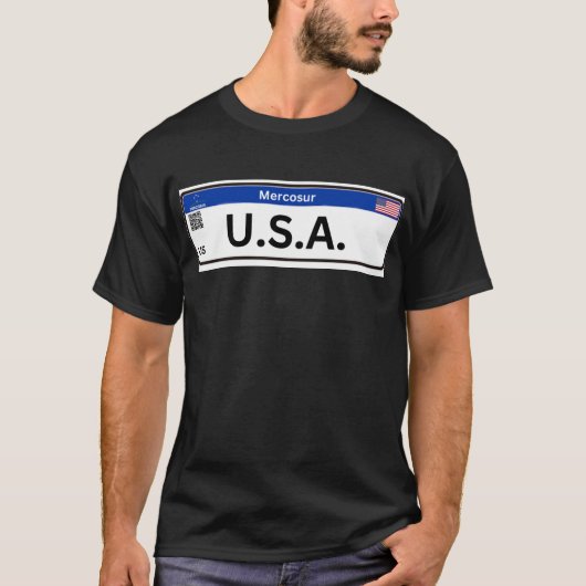T-shirt Mercosur USA (Voorkant)
