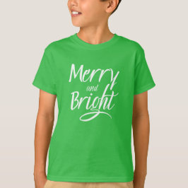 T-Shirt : Merry and Bright (green)