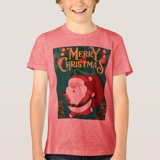 T-Shirt Merry Kerstmis (Voorkant)