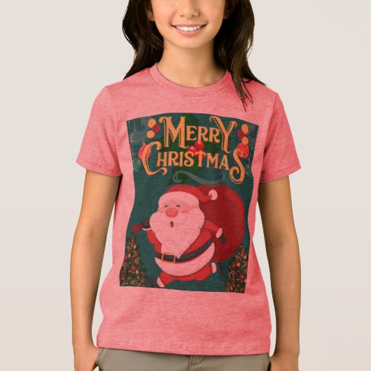 T-Shirt Merry Kerstmis (Voorkant)