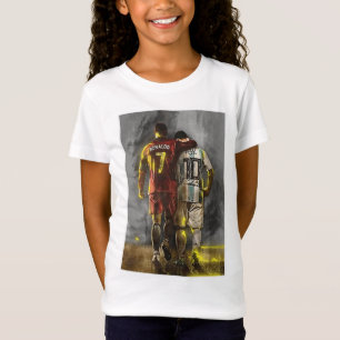 T-Shirt messi en Ronaldo vrienden print