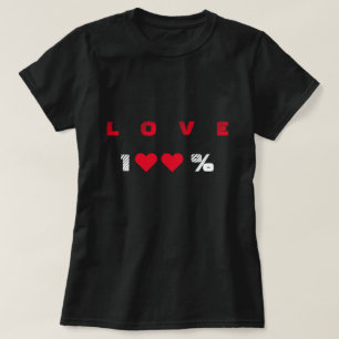 T-shirt met 100 % LIEFDE