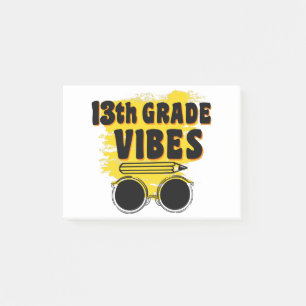 T-shirt met 13e klas sfeer terug naar school eerst post-it® notes