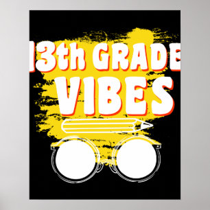 T-shirt met 13e klas sfeer terug naar school eerst poster