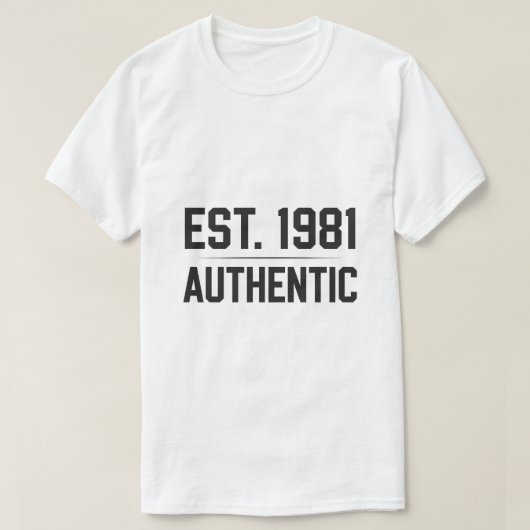 T-shirt met 1981-thema (Design voorkant)