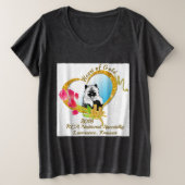 T-shirt met 2018 KCA-logo voor vrouwen plus formaa (Design voorkant)