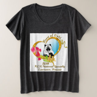 T-shirt met 2018 KCA-logo voor vrouwen plus formaa